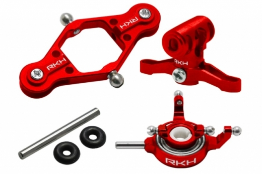 Rakonheli Rotorkopf Set in rot für Blade m SR X und m SR S