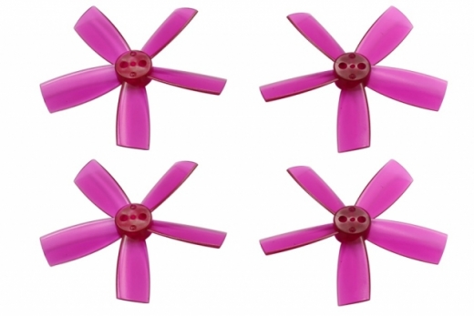 Rakonheli Propellerset 5Blatt 2035 in transparentem violet 4Stück für Blade Torrent 110 FPV