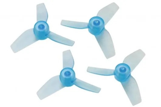 Rakonheli Propellerset 3Blatt in transparentem blau 4Stück für Brushless Whoop FPV
