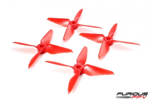 Furious FPV Rage Propeller 3054-4 in rot 4 Stück je 2x cw und ccw