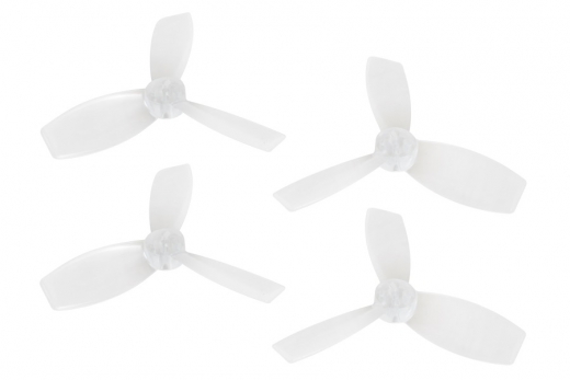 Rakonheli Propellerset 3Blatt 2222 in transparent 4Stück (2xCW und 2xCCW 1,5mm Welle) für Blade Torrent 110 FPV