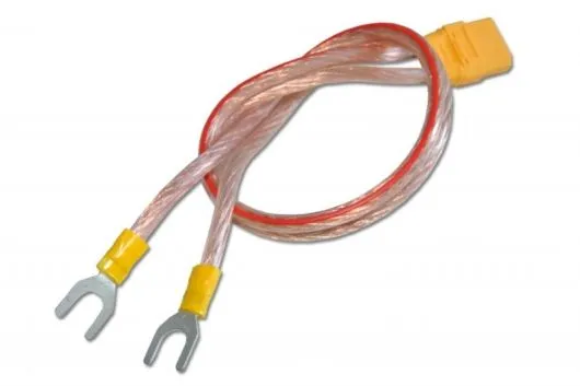 Anschlusskabel für das Pulsar 3+ Ladegerät mit Anschlussgabel am Netzteil