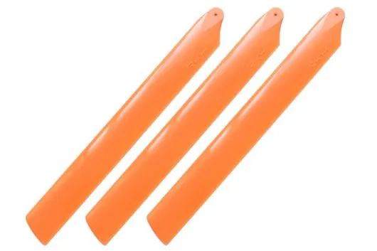 Rakonheli Hauptrotorblätter 155mm 3Blatt Satz in orange für Blade Trio 180CFX