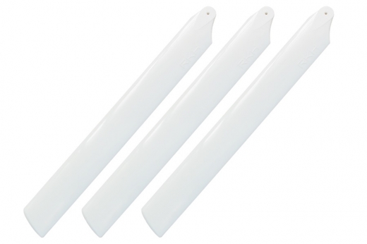 Rakonheli Hauptrotorblätter 155mm 3Blatt Satz in weiß für Blade Trio 180CFX