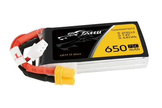 TATTU 650mAh 7,4V 75C 2S1P Lipo Akku mit XT30