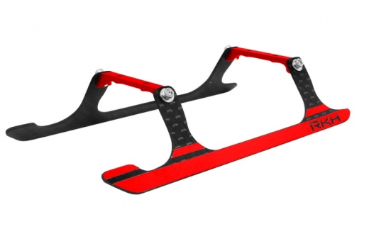 Rakonheli Landegestell Carbon in rot für Blade 150 S, 180 CFX und 180 CFx Trio