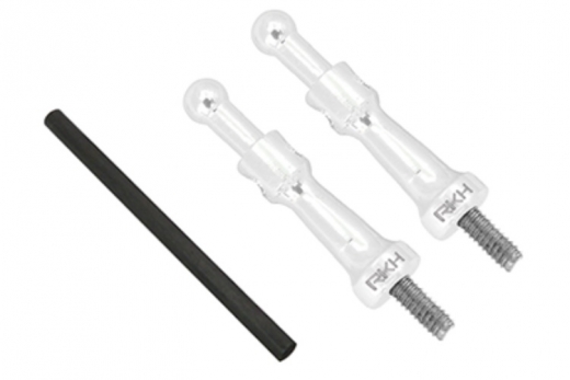 Rakonheli Kabinehaubenhalter aus Aluminium in silber für Blade 150S, 180CFX und 180CFX Trio