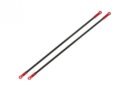 Rakonheli Heckstreben aus Carbon und Aluminium in rot für Blade 180CFX und 180CFX Trio