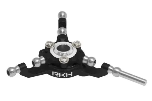 Rakonheli Taumelscheibe aus Aluminium in schwarz für Blade 180CFX Trio