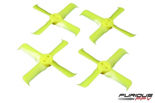 Furious FPV High Performance Propeller 1936-4 in gelb 4Stück je 2xCW und 2xCCW