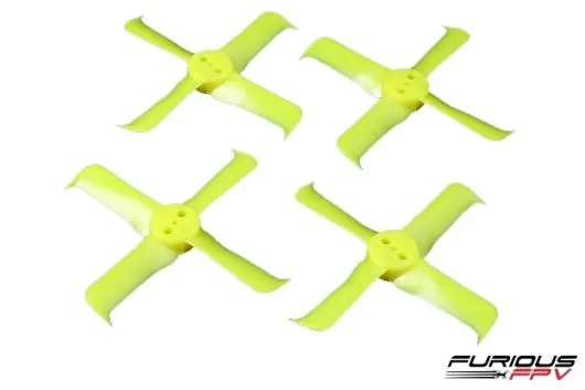 Furious FPV High Performance Propeller 1936-4 in gelb 4Stück je 2xCW und 2xCCW
