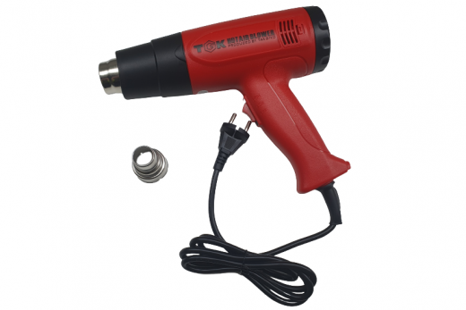 Heißluftpistole mit 1800 W bis 50-550°C 2 Stufen inklusive Reduzierdüse