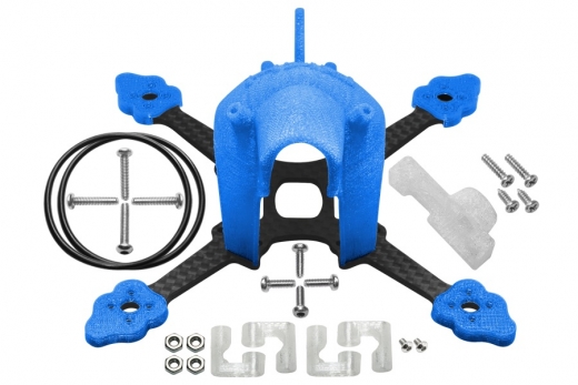 Rakonheli Tuning Rahmen aus carbon in blau für Blade Torrent 110 FPV