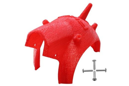 Rakonheli Haube für Tuning Rahmen aus carbon in rot für Blade Torrent 110 FPV