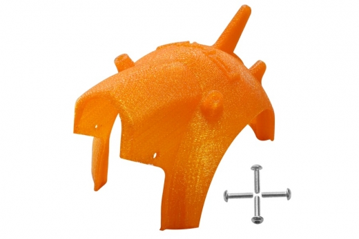 Rakonheli Haube für Tuning Rahmen aus carbon in orange für Blade Torrent 110 FPV