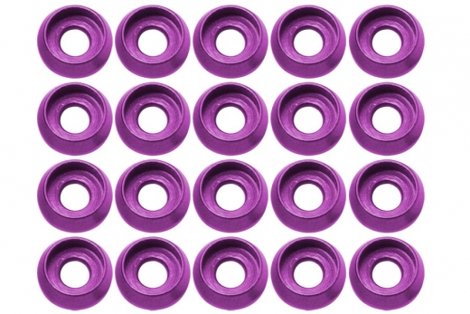 Rakonheli finishing caps M3 in violet 20Stück