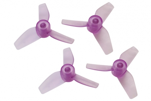 Rakonheli Propellerset 3 Blatt in transparentem violet 4 Stück für Brushless Whoop FPV