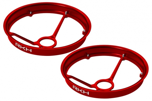 Rakonheli Propellerschützer aus Aluminium in rot 40mm - 8mm Motoren für Rakonheli Tuning Rahmen für Blade Inductrix FPV+