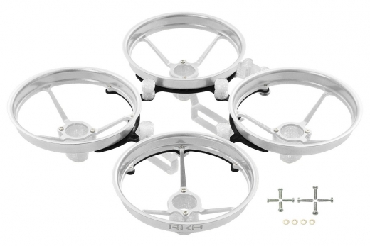 Rakonheli Tuning Rahmen aus carbon in silber für Blade Inductrix FPV+