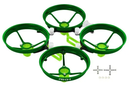 Rakonheli Tuning Rahmen aus carbon in grün für Blade Inductrix FPV+