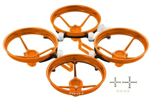 Rakonheli Tuning Rahmen aus carbon in orange für Blade Inductrix FPV+