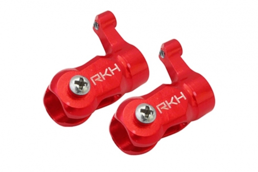 Rakonheli Hauptblatthalter CNC Aluminium in rot für T-REX 150