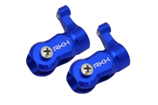 Rakonheli Hauptblatthalter CNC Aluminium in blau für T-REX 150