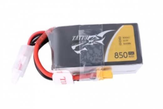 TATTU 850mAh 11,1V 75C 3S1P Lipo Akku mit XT30