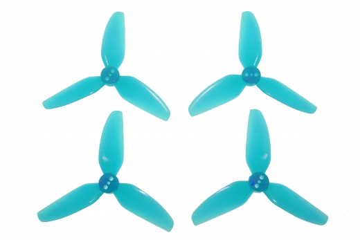 HQ Durable Prop Propeller 2,5X3,5X3 aus Poly Carbonate in blau transparent je 2CW+2CCW
