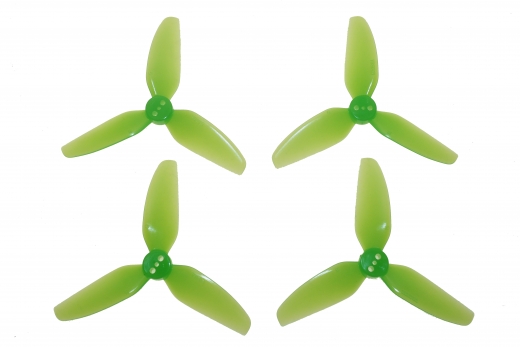 HQ Durable Prop Propeller 2,5X3,5X3 aus Poly Carbonate in grün transparent je 2CW+2CCW
