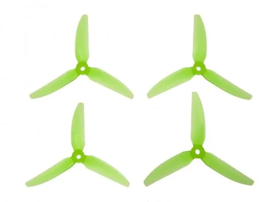 HQ Durable Prop Propeller 5X5X3V1S aus Poly Carbonate in grün transparent je 2CW+2CCW