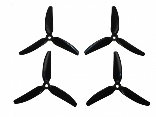 HQ Durable Prop Propeller 5X4,5X3V1S aus Poly Carbonate in schwarz je 2CW+2CCW