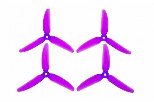 HQ Durable Prop Propeller New 5X4,8X3V1S aus Poly Carbonate in violet transparent je 2CW+2CCW