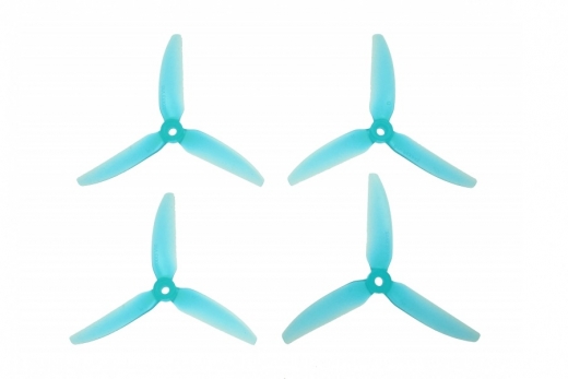 HQ Durable Prop Propeller New 5X4,8X3V1S aus Poly Carbonate in blau transparent je 2CW+2CCW