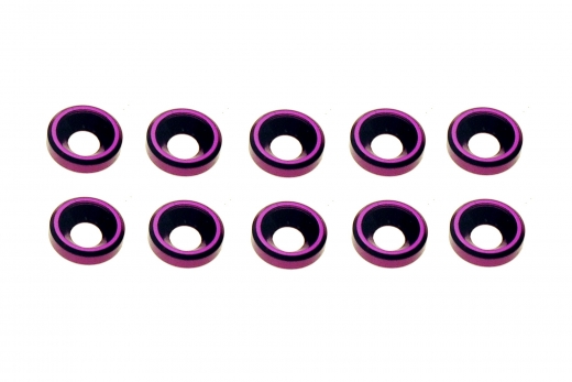 Senkkopf finishing caps für M3 Senkkopfschrauben in violet 10 Stück