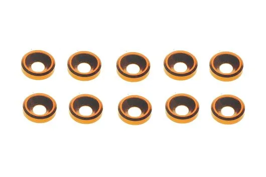 Senkkopf finishing caps für M3 Senkkopfschrauben in orange 10Stück