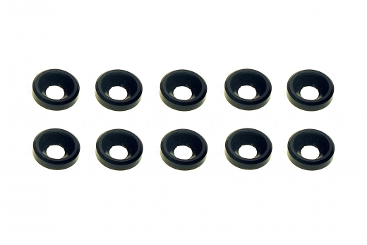Senkkopf finishing caps für M3 Senkkopfschrauben in schwarz 10 Stück