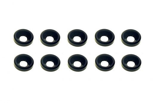 Senkkopf finishing caps für M3 Senkkopfschrauben in schwarz 10Stück