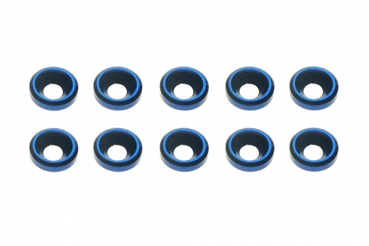 Senkkopf finishing caps für M3 Senkkopfschrauben in blau 10Stück