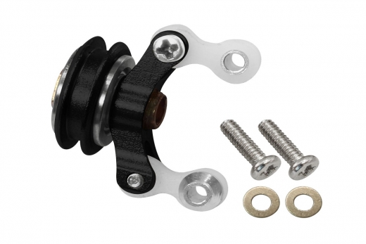 Rakonheli Heckpitchhülse aus Aluminium in schwarz für Blade 180CFX und 180CFX Trio