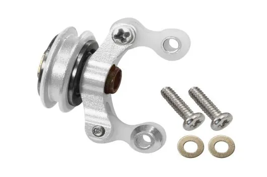 Rakonheli Heckpitchhülse aus Aluminium in silber für Blade 180CFX und 180CFX Trio