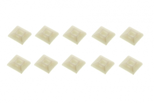 Kabelbinderhalter mit Soft Klebe Pad 19x19mm 10Stück