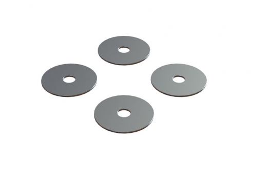 OXY Ersatzteil Hauptrotorblatthalter Distanzscheiben Set in silber für OXY4