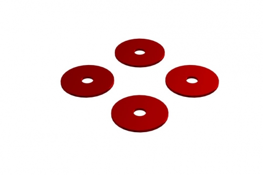 OXY Ersatzteil Hauptrotorblatthalter Distanzscheiben Set in rot für OXY4