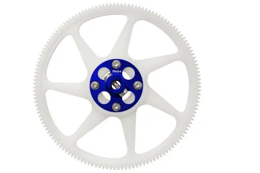 Rakonheli Hauptzahnrad aus Delrin 140Z mit Aluminium Nabe in blau für Blade 250CFX
