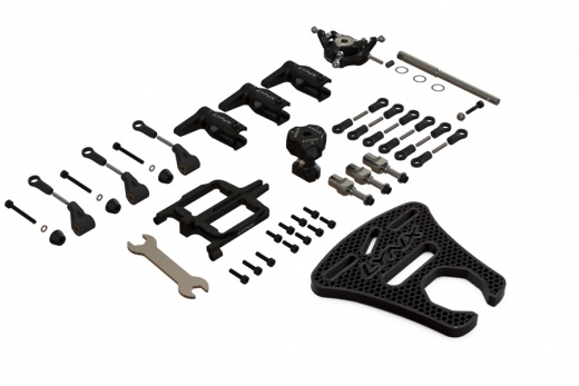 Lynx Dreiblattkopf Set aus Aluminium in schwarz für Goblin Fireball