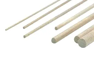 Balsaholz Balsastab 15mm Durchmesser 1000mm Lang 1Stück