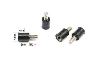 Matek Vibrationsdämpfende Abstandshalter M2 Gummi Spacer für FPV Racer Flugsteurungen 4Stück