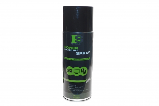 Power Druckluft Spray 400ml zur Reinigung von schwer erreichbaren Stellen