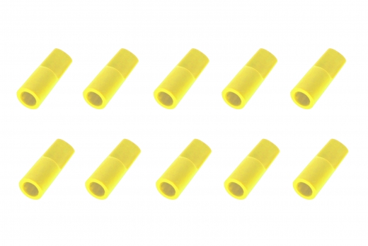 Abdeckkappe für 5,5mm Goldkontaktstecker 10Stück in neon-gelb